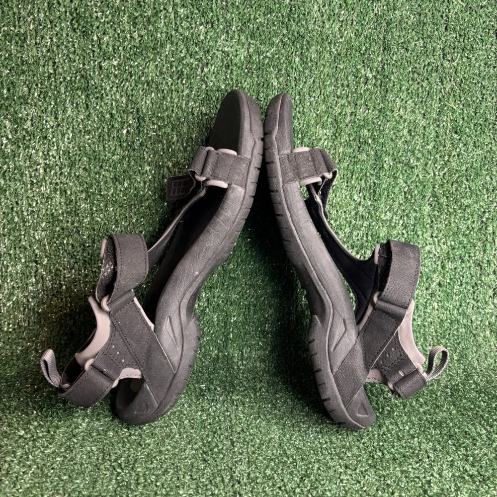 Teva‎ Minam Adjustable Strap Sport Hiking Outdoor Sandal Black Grey Mens Size 10
